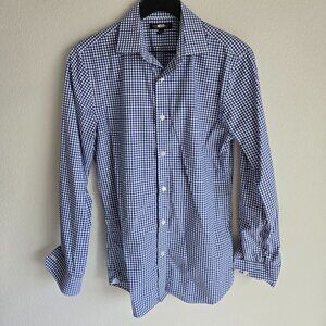 Banana Republic Blue Gingham Button Down Shirt (Like New)
